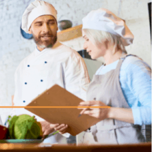 Apprentice chef learning